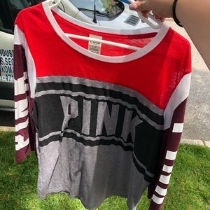 VICTORIA SECRET PINK 3/4 SLEEVE SHIRT